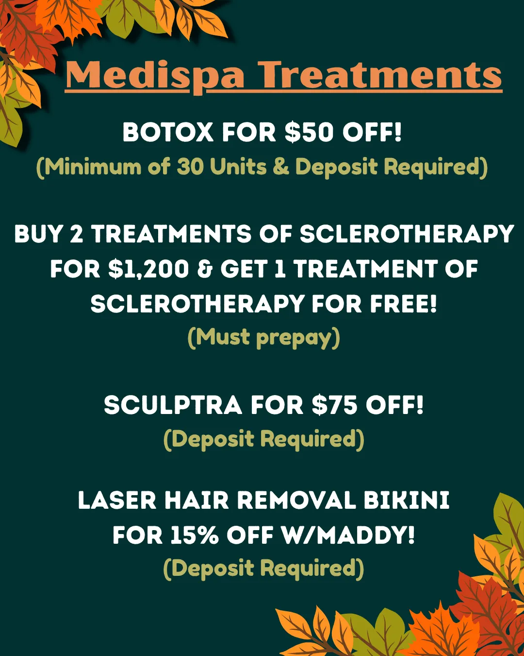 Medispa Treatments Promo