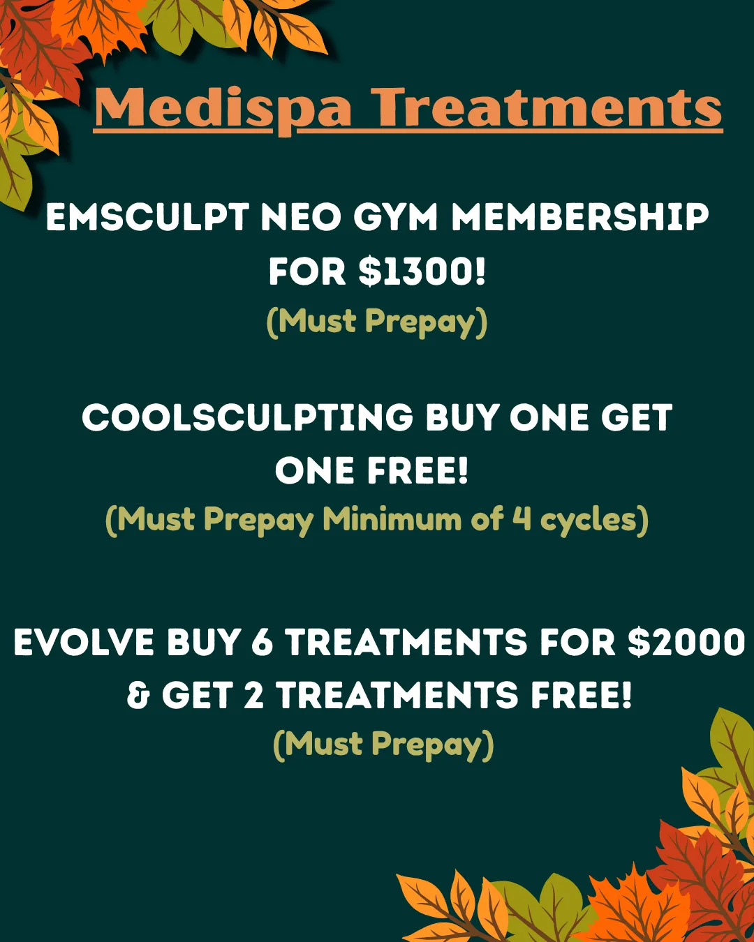 Medispa Treatments Promo